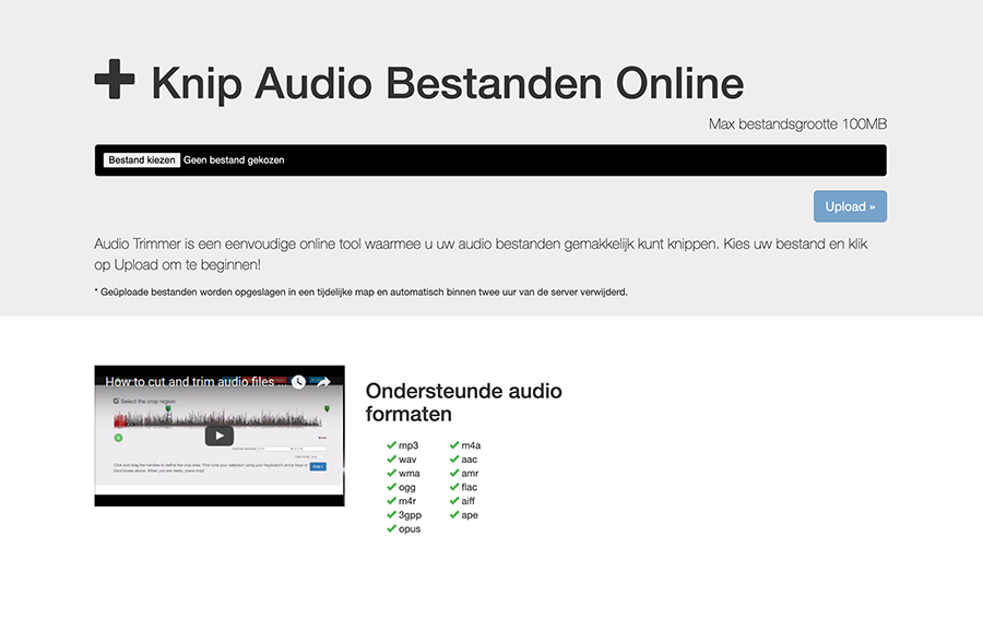 Audiotrimmer online